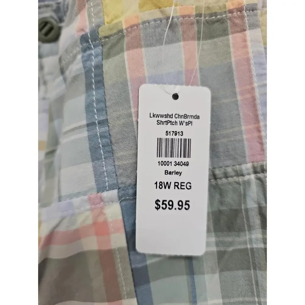 LL Bean Favorite Fit Lakewashed Chino Bermuda Shorts  Size 18W New - Picture 3 of 6